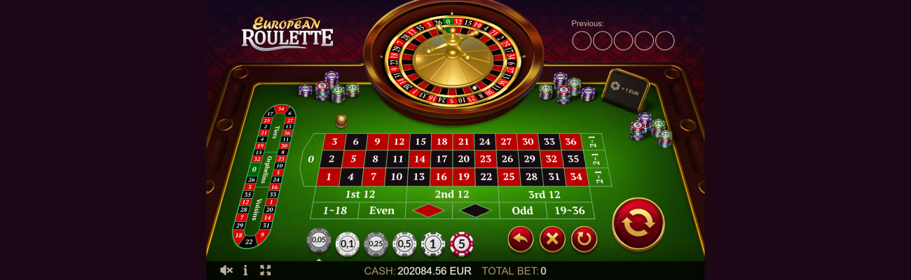 play European Roulette online